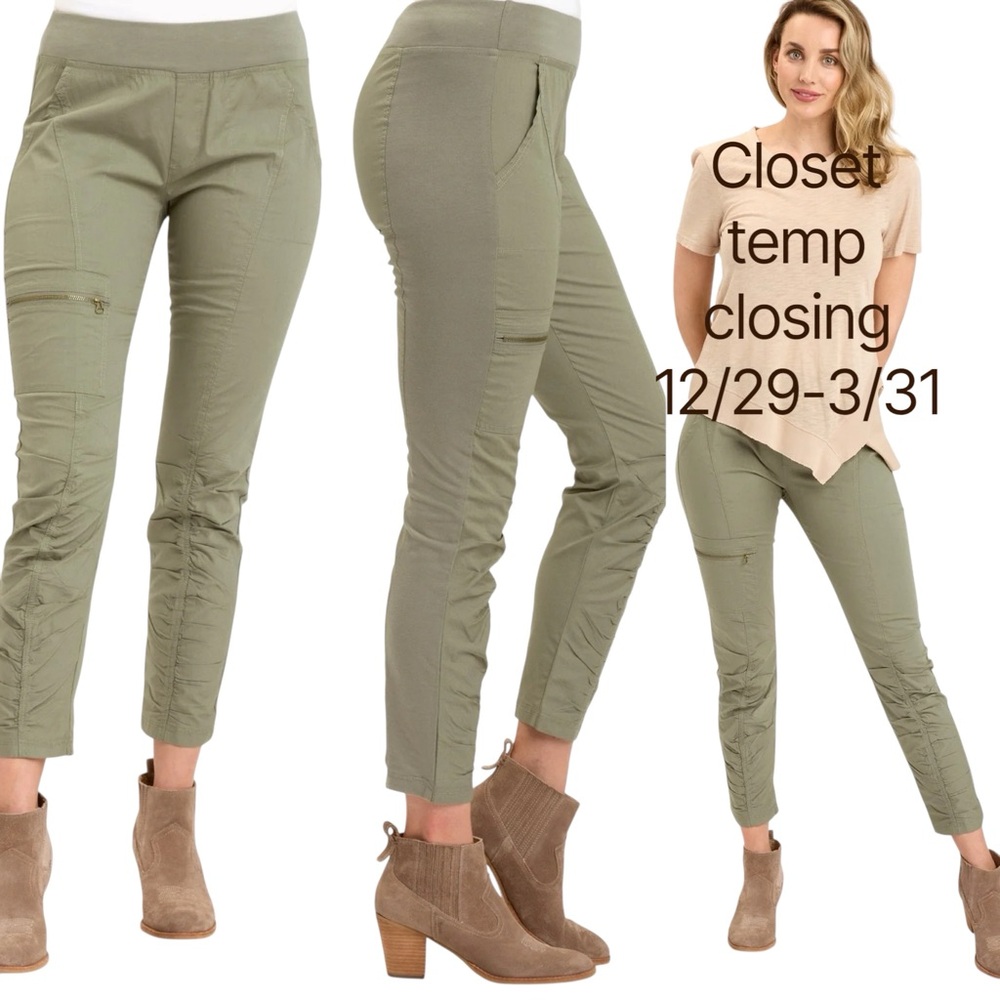 SOLD XCVI malanda pant in Charcoal Hillside Moss Green Size XSmall Wearables - Picture 1 of 6